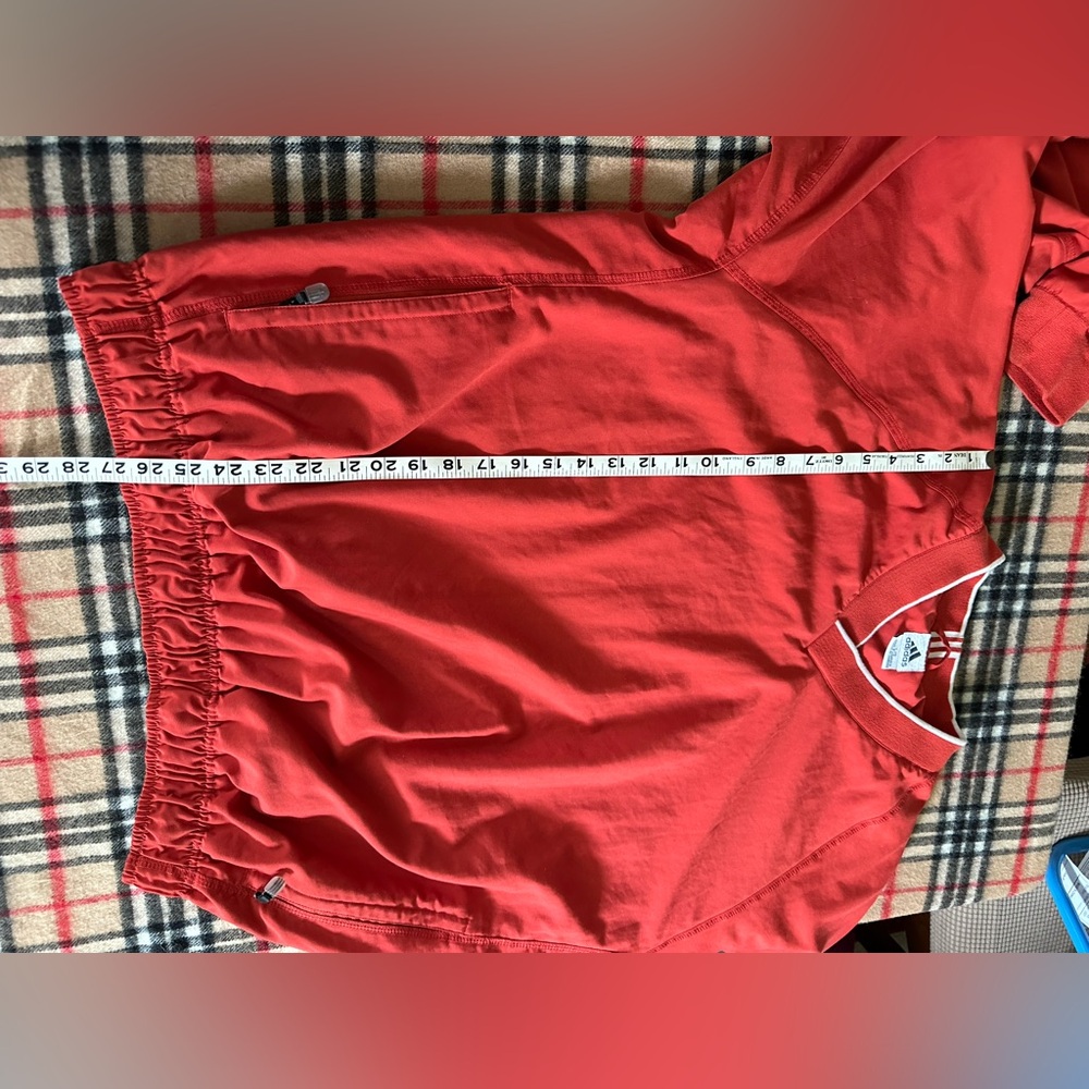 Vintage ADIDAS climashell wind Golf Resort Pullover red jacket size L - Picture 8 of 12